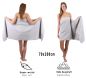 Preview: Betz Juego de tres piezas de toallas de sauna PREMIUM 1 toalla de sauna (70x200 cm) y 2 toallas de mano (50x100 cm) de color gris plata