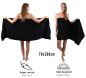 Preview: Betz 3 Piece XXL Sauna Towel Set PREMIUM 100% Cotton 1 Sauna Towel 2 Hand Towels Colour: black