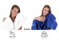 Preview: Betz 6-tlg. Handtuch-Set PREMIUM 100% Baumwolle 2 Duschtücher 4 Handtücher Farbe blau und weiß