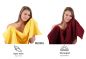 Preview: Betz 10 Piece Towel Set CLASSIC 100% Cotton 2 Bath Towels 4 Hand Towels 2 Guest Towels 2 Face Cloths Colour: yellow & dark red