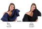 Preview: Betz Set di 10 asciugamani Classic-Premium 2 lavette 2 asciugamani per ospiti 4 asciugamani 2 asciugamani da doccia 100 % cotone colore blu scuro e nero