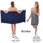 Preview: Betz Set di 10 asciugamani Classic-Premium 2 lavette 2 asciugamani per ospiti 4 asciugamani 2 asciugamani da doccia 100 % cotone colore blu scuro e grigio antracite