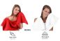 Preview: Betz Set di 10 asciugamani Classic-Premium 2 lavette 2 asciugamani per ospiti 4 asciugamani 2 asciugamani da doccia 100 % cotone colore rosso e bianco