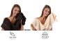 Preview: Betz Set di 10 asciugamani Classic 2 lavette 2 asciugamani per ospiti 4 asciugamani 2 asciugamani da doccia 100 % cotone colore marrone scuro e beige