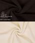 Preview: Betz Set di 10 asciugamani Classic 2 lavette 2 asciugamani per ospiti 4 asciugamani 2 asciugamani da doccia 100 % cotone colore marrone scuro e beige