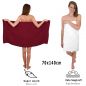 Preview: Betz 10 Piece Towel Set CLASSIC 100% Cotton 2 Bath Towels 4 Hand Towels 2 Guest Towels 2 Face Cloths Colour: dark red & white