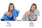 Preview: Betz Set di 10 asciugamani Classic-Premium 2 lavette 2 asciugamani per ospiti 4 asciugamani 2 asciugamani da doccia 100 % cotone colore azzurro e grigio argento