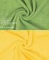 Preview: Betz Juego de 10 toallas CLASSIC 100% algodón 2 toallas de baño 4 toallas de lavabo 2 toallas de tocador 2 toallas faciales verde manzana y amarillo