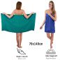 Preview: Betz Juego de 10 toallas Classic 100% algodón de color: verde esmeralda y azul