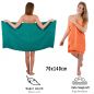 Preview: Betz Set di 10 asciugamani Classic-Premium 2 lavette 2 asciugamani per ospiti 4 asciugamani 2 asciugamani da doccia 100 % cotone colore verde smeraldo e arancione
