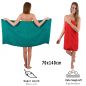 Preview: Betz 10-tlg. Handtuch-Set CLASSIC 100% Baumwolle 2 Duschtücher 4 Handtücher 2 Gästetücher 2 Seiftücher Farbe smaragdgrün und rot