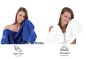 Preview: Lot de 10 serviettes "Classic" - Premium, 2 débarbouillettes, 2 serviettes d'invité, 4 serviettes de toilette, 2 serviettes de bain bleu royal et blanc de Betz