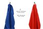 Preview: Betz Set di 10 asciugamani Classic-Premium 2 lavette 2 asciugamani per ospiti 4 asciugamani 2 asciugamani da doccia 100 % cotone colore blu reale e rosso