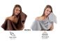 Preview: Betz 10 Piece Towel Set CLASSIC 100% Cotton 2 Face Cloths 2 Guest Towels 4 Hand Towels 2 Bath Towels Colour: silver grey & hazel