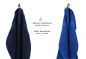 Preview: Betz 10-tlg. Handtuch-Set CLASSIC 100% Baumwolle 2 Duschtücher 4 Handtücher 2 Gästetücher 2 Seiftücher Farbe dunkelblau und royalblau