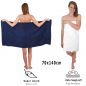 Preview: Betz Set di 10 asciugamani Classic-Premium 2 lavette 2 asciugamani per ospiti 4 asciugamani 2 asciugamani da doccia 100 % cotone colore blu scuro e bianco
