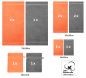 Preview: Betz Lot de 10 serviettes set de 2 serviettes de bain 4 serviettes de toilette 2 serviettes d'invité et 2 gants de toilette 100% Coton Premium couleur orange, gris anthracite