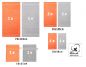 Preview: Betz 10 Piece Towel Set PREMIUM 100% Cotton 2 Wash Mitts 2 Guest Towels 4 Hand Towels 2 Bath Towels Colour: orange & silver grey