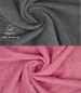 Preview: Betz Set di 10 asciugamani Premium 2 asciugamani da doccia 4 asciugamani 2 asciugamani per ospiti 2 guanti da bagno 100% cotone colore rosa antico e grigio antracite