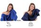 Preview: Betz 10 Piece Towel Set PREMIUM 100% Cotton 2 Wash Mitts 2 Guest Towels 4 Hand Towels 2 Bath Towels Colour: royal blue & dark blue