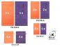 Preview: Betz 10 Piece Towel Set PREMIUM 100% Cotton 2 Wash Mitts 2 Guest Towels 4 Hand Towels 2 Bath Towels Colour: orange & purple