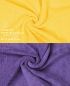 Preview: Betz 10 Piece Towel Set PREMIUM 100% Cotton 2 Wash Mitts 2 Guest Towels 4 Hand Towels 2 Bath Towels Colour: yellow & purple