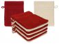 Preview: Betz Lot de 10 gants de toilette PREMIUM 100% coton taille 16x21 cm rouge rubis - sable