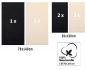 Preview: Betz 6 Piece Towel Set PREMIUM 100% Cotton 2 Bath Towels 4 Hand Towels Colour: black & beige