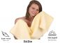 Preview: Betz 5 Piece Towel Set GOLD 100% Cotton 1 Bath Towel 2 Hand Towels 2 Face Cloths Colour: beige