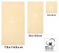 Preview: Set di 5 asciugamani della serie GOLD: 1 asciugamano da doccia 70 x 140 cm, 2 asciugamani 50 x 100 cm, 2 lavette 30 x 30 cm, colore: beige, qualità: 600 g/m²