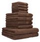 Preview: Betz 10 Piece Towel Set GOLD 100% Cotton 2 Bath Towels 4 Hand Towels 4 Face Cloths Colour: hazel