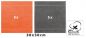 Preview: Lot de 10 serviettes débarbouillettes "Premium" couleur: orange & gris anthracite, taille: 30x30 cm de Betz