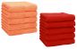 Preview: Betz 10 Piece Towel Set PREMIUM 100% Cotton 10 Face Cloths Colour: orange & red