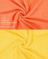 Preview: Betz 10 Stück Seiftücher PREMIUM 100% Baumwolle Seiflappen Set 30x30 cm Farbe orange und gelb