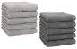Preview: Betz Paquete de 10 toallas faciales PREMIUM 30x30cm 100% algodón de colores antracita y gris plata