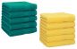 Preview: Betz Paquete de 10 piezas de toalla facial PREMIUM tamaño 30x30cm 100% algodón de colores esmeralda y amarillo