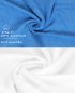 Preview: Betz 10 Piece Towel Set PREMIUM 100% Cotton 10 Face Cloths Colour: light blue & white