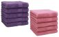 Preview: Betz Paquete de 10 piezas de toalla facial PREMIUM tamaño 30x30cm 100% algodón de colores morado y rosa