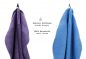 Preview: Betz 10 Piece Towel Set PREMIUM 100% Cotton 10 Face Cloths Colour: purple & light blue