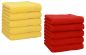 Preview: Betz Set di 10 lavette Premium misura 30 x 30 cm 100% cotone colore giallo e rosso