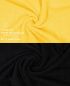 Preview: Betz Paquete de 10 piezas de toalla facial PREMIUM tamaño 30x30cm 100% algodón de colores amarillo y negro