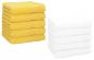 Preview: Betz Set di 10 lavette Premium misura 30 x 30 cm 100% cotone colore giallo e bianco