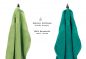 Preview: Betz 10 Piece Towel Set PREMIUM 100% Cotton 10 Guest Towels Colour: apple green & emerald green