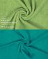 Preview: Betz 10 Piece Towel Set PREMIUM 100% Cotton 10 Guest Towels Colour: apple green & emerald green