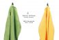 Preview: Betz 10 Piece Towel Set PREMIUM 100% Cotton 10 Guest Towels Colour: apple green & yellow