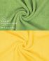 Preview: Betz 10 Piece Towel Set PREMIUM 100% Cotton 10 Guest Towels Colour: apple green & yellow