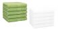 Preview: Betz 10 Piece Towel Set PREMIUM 100% Cotton 10 Guest Towels Colour: apple green & white