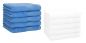 Preview: Betz 10 Piece Towel Set PREMIUM 100% Cotton 10 Guest Towels Colour: light blue & white