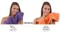Preview: Betz 10 Stück Gästehandtücher PREMIUM 100%Baumwolle Gästetuch-Set 30x50 cm Farbe lila und orange