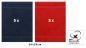 Preview: Betz 10 Piece Towel Set PREMIUM 100% Cotton 10 Guest Towels Colour: dark blue & red